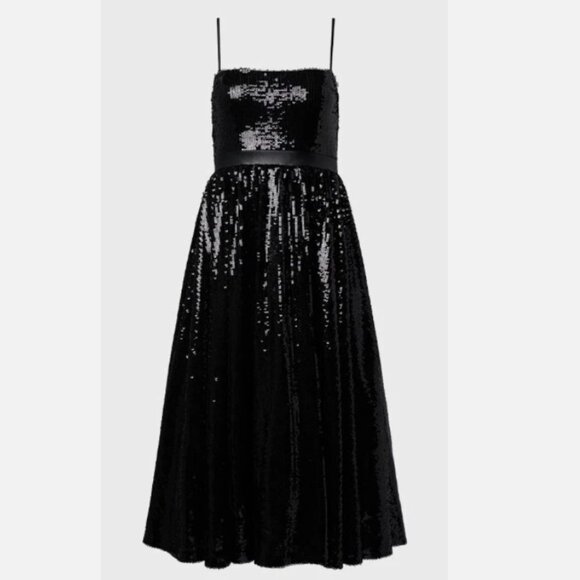 We Wore What Black Sequin Dress Size 8 - Picture 2 of 2